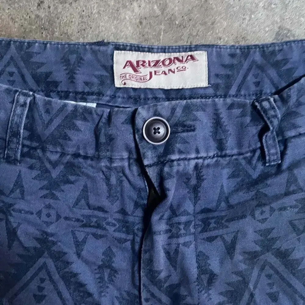 Arizona Jeans Co. Aztec Geometric Print Cotton Shorts